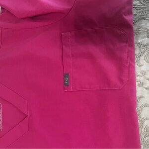Figs Pink Scrub Top